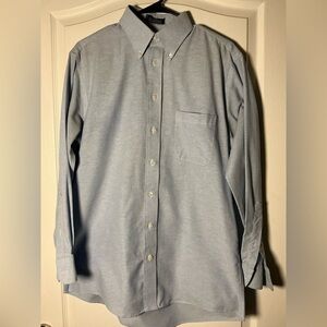 Stafford Light Blue Men's Casual Button Down Shirt